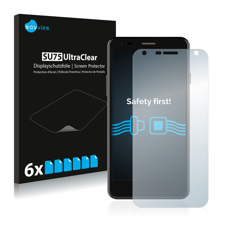 6x Savvies SU75 Screen Protector for Wileyfox Spark X