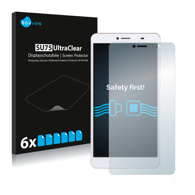 6x Savvies SU75 Screen Protector for Doogee Y6 Max