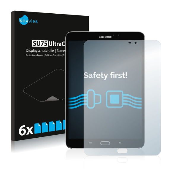 6x Savvies SU75 Screen Protector for Samsung Galaxy Tab S2 8.0 (WiFi)