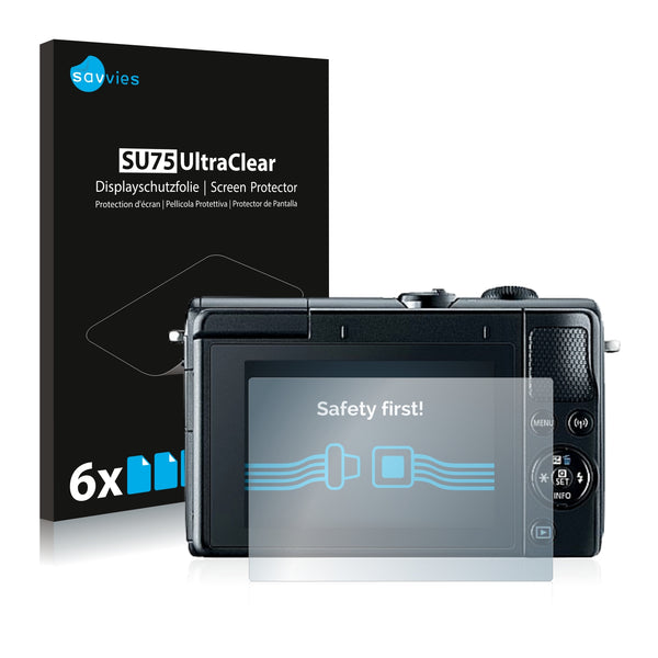 6x Savvies SU75 Screen Protector for Canon EOS M100