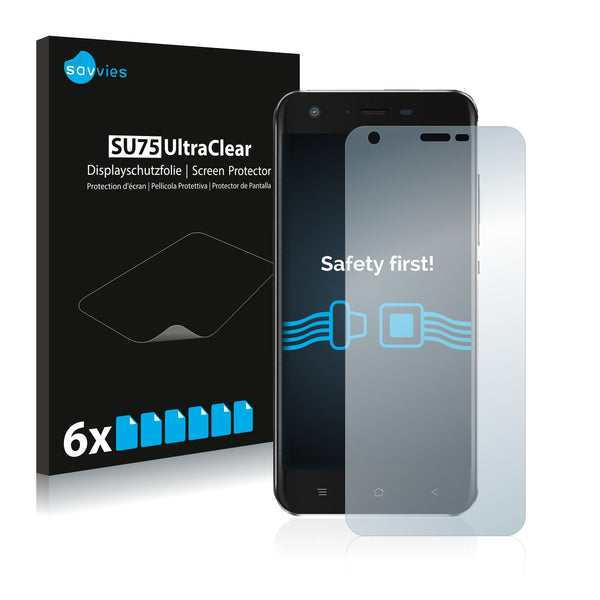 6x Savvies SU75 Screen Protector for Blackview A7 Pro