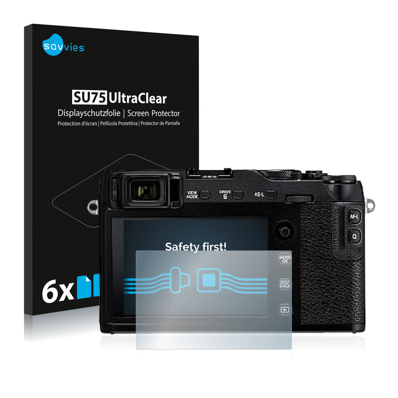 6x Savvies SU75 Screen Protector for Fujifilm X-E3