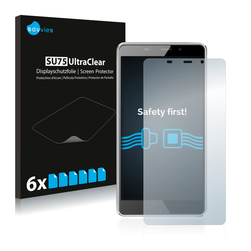 6x Savvies SU75 Screen Protector for Leagoo M8