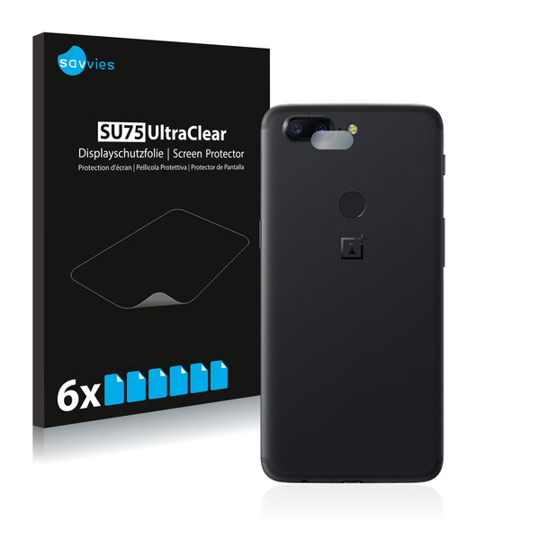 6x Savvies SU75 Screen Protector for OnePlus 5T (Camera)