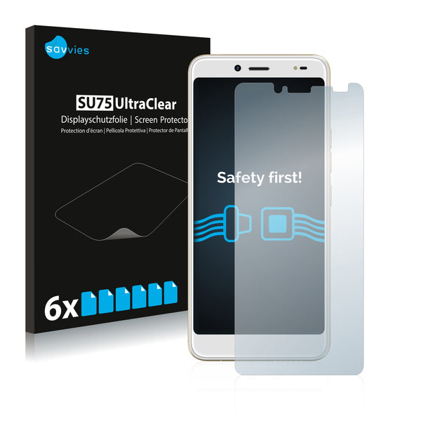 6x Savvies SU75 Screen Protector for BLU Vivo One Plus