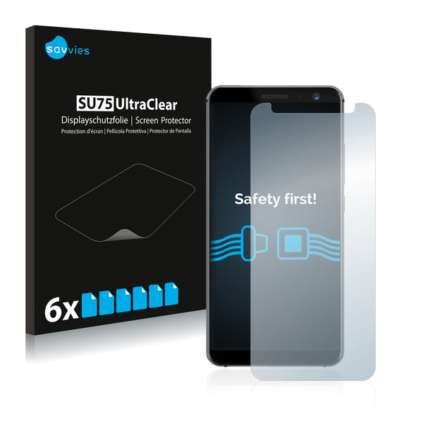 6x Savvies SU75 Screen Protector for Umidigi A1 Pro