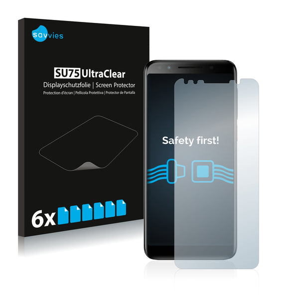 6x Savvies SU75 Screen Protector for Vodafone Smart N9