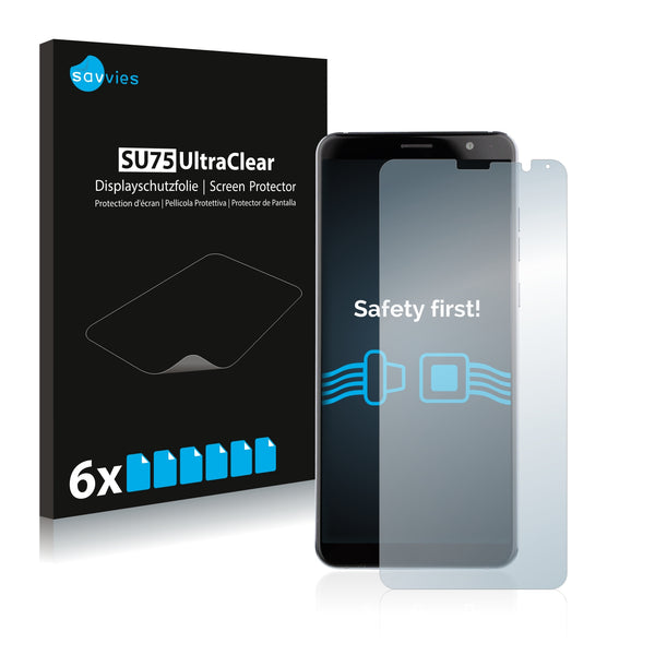 6x Savvies SU75 Screen Protector for ZTE Blade Max View