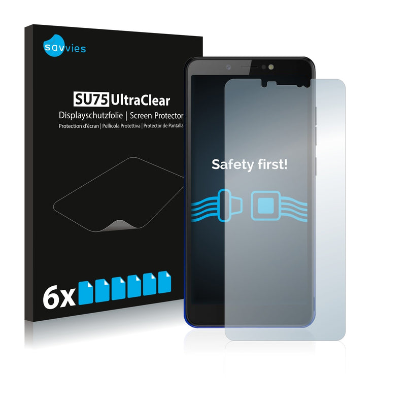 6x Savvies SU75 Screen Protector for Tecno Camon iACE2X