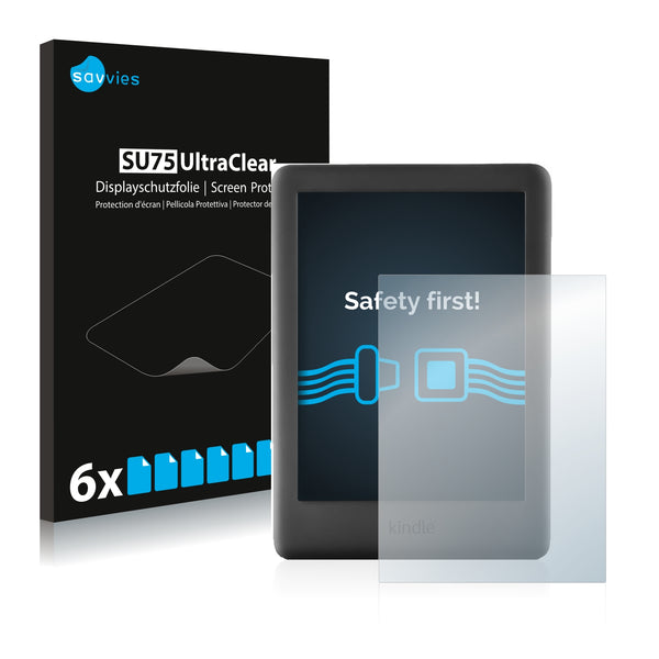 6x Savvies SU75 Screen Protector for Amazon Kindle 2019 (10th generation)