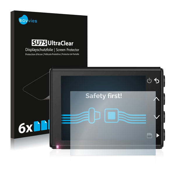 6x Savvies SU75 Screen Protector for Garmin Dash Cam 66W