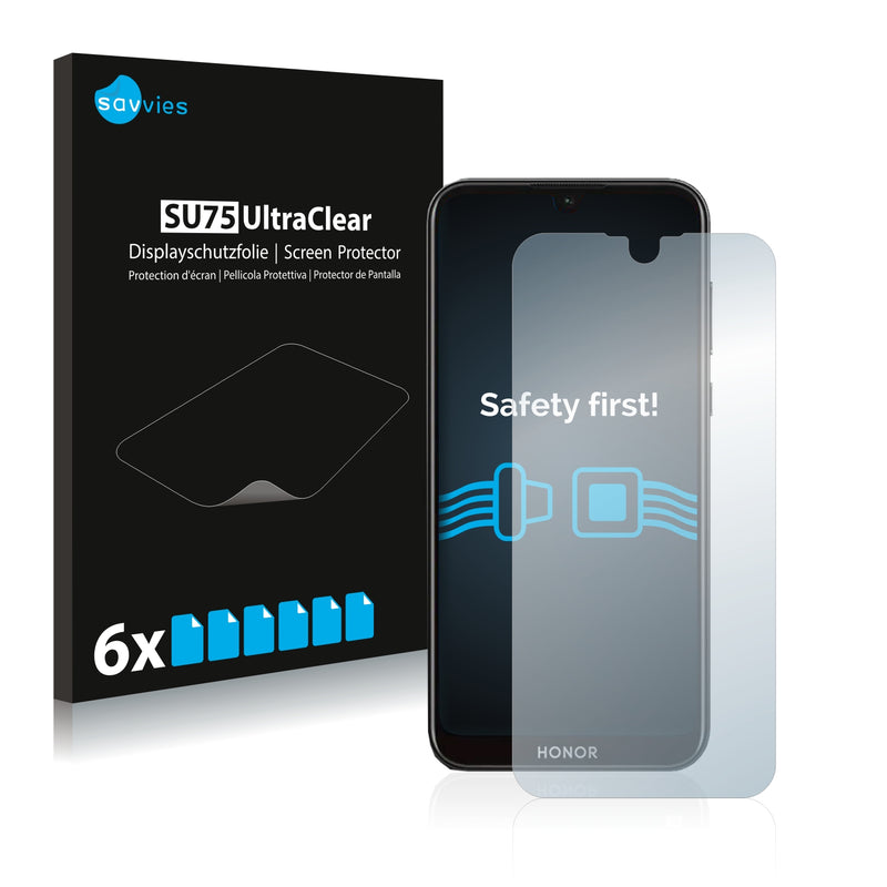 6x Savvies SU75 Screen Protector for Honor Play 8