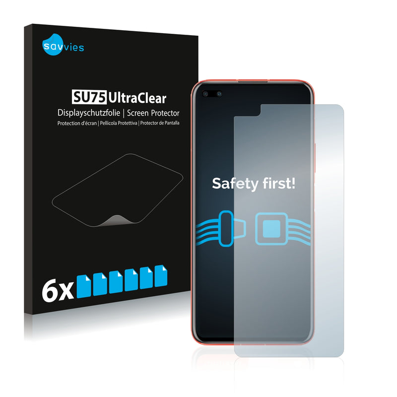 6x Savvies SU75 Screen Protector for Honor View 30