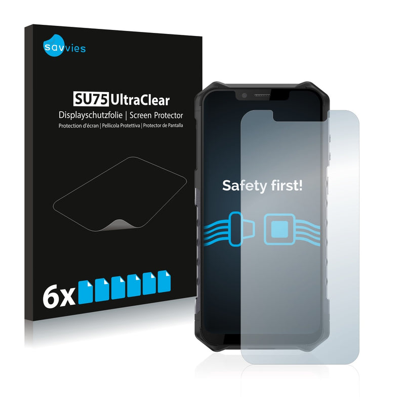 6x Savvies SU75 Screen Protector for Ulefone Armor 6S