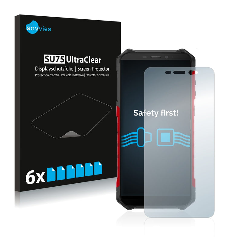 6x Savvies SU75 Screen Protector for Ulefone Armor X5