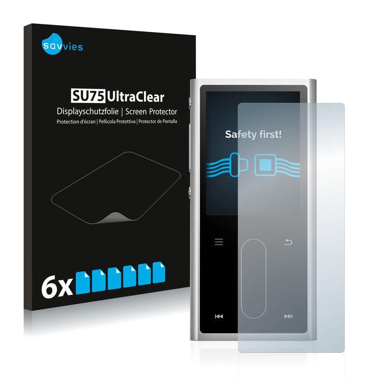 6x Savvies SU75 Screen Protector for FiiO M3K