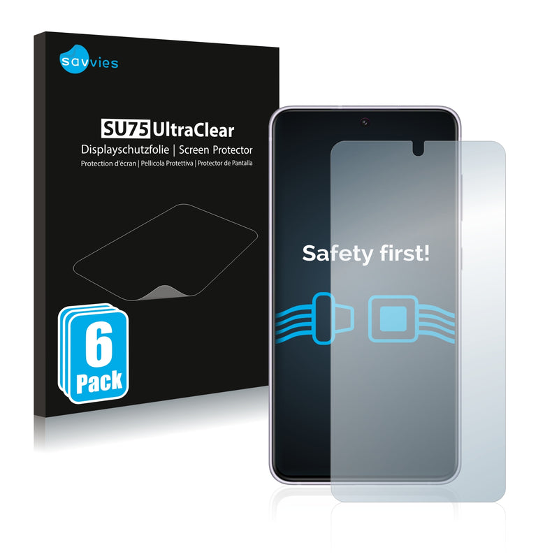 6x Savvies SU75 Screen Protector for Samsung Galaxy S21 FE 5G
