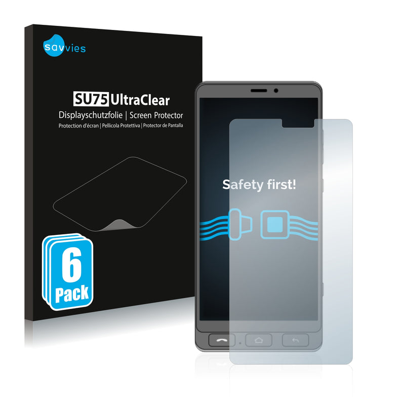 6x Savvies SU75 Screen Protector for Olympia Neo Smartphone