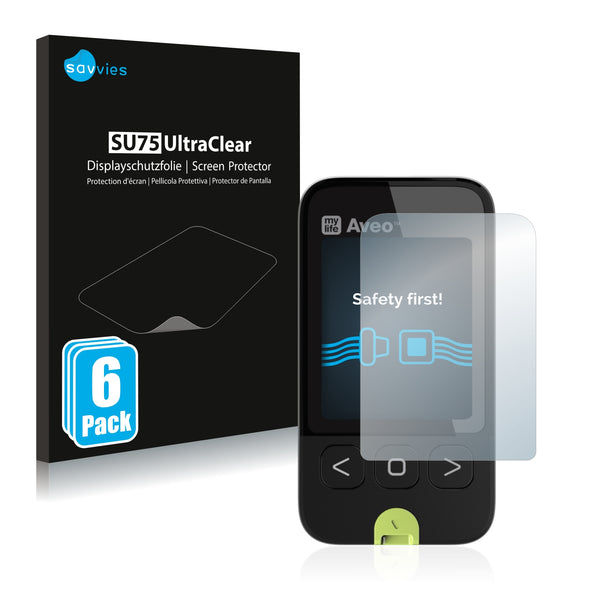 6x Savvies SU75 Screen Protector for Mylife Aveo