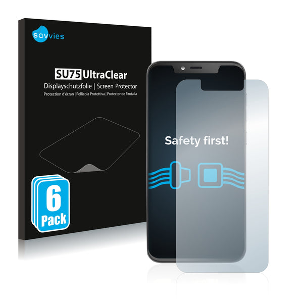 6x Savvies SU75 Screen Protector for myPhone Prime 3 Lite