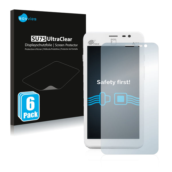 6x Savvies SU75 Screen Protector for myPOS Slim