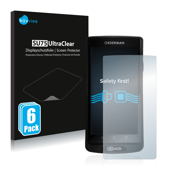 6x Savvies SU75 Screen Protector for Orderman 9