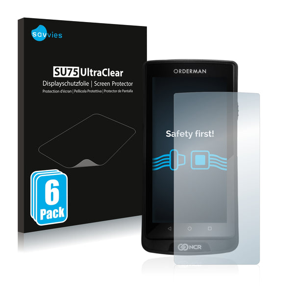 6x Savvies SU75 Screen Protector for Orderman 9 Pro