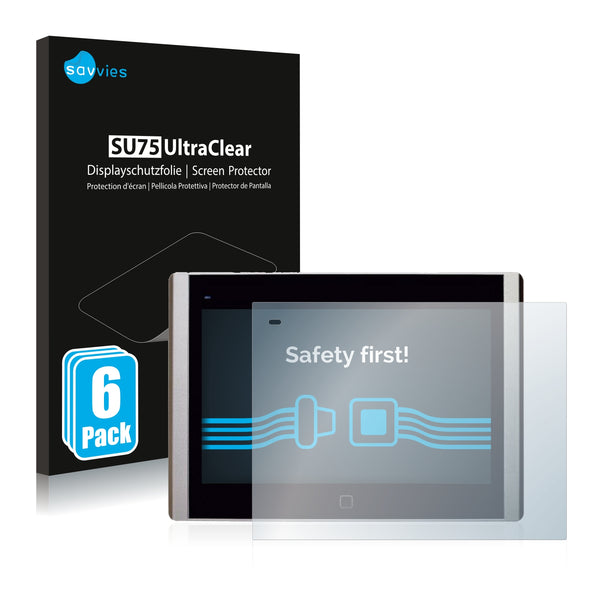 6x Savvies SU75 Screen Protector for Novakon Panelmaster 791 HMI 7
