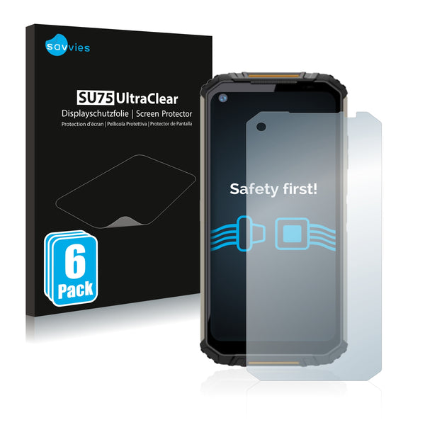 6x Savvies SU75 Screen Protector for Oukitel WP16