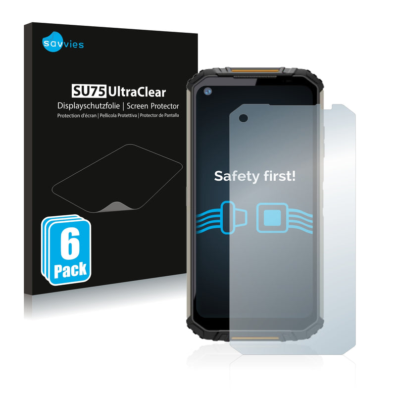 6x Savvies SU75 Screen Protector for Oukitel WP16