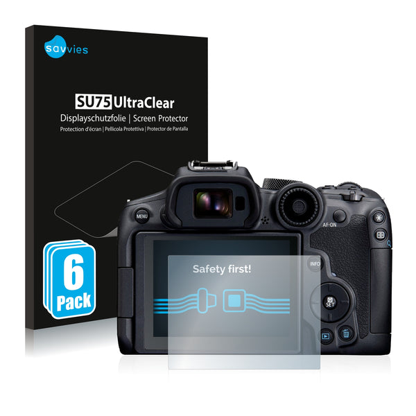 6x Savvies SU75 Screen Protector for Canon EOS R7