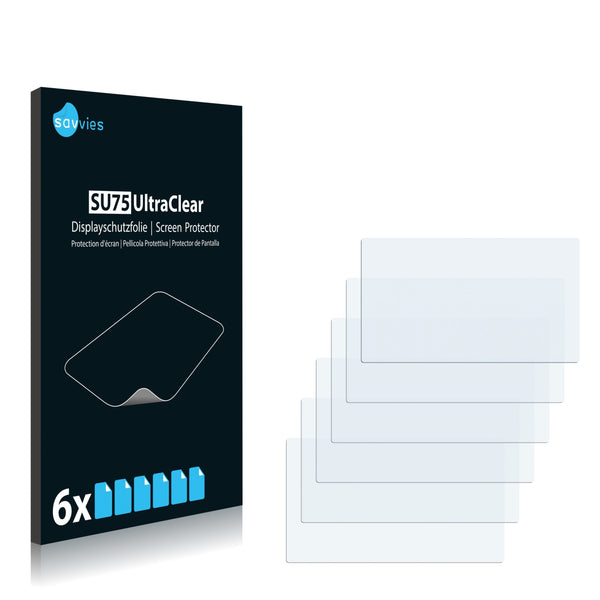 6x Savvies SU75 Screen Protector for Cowon O2PMP