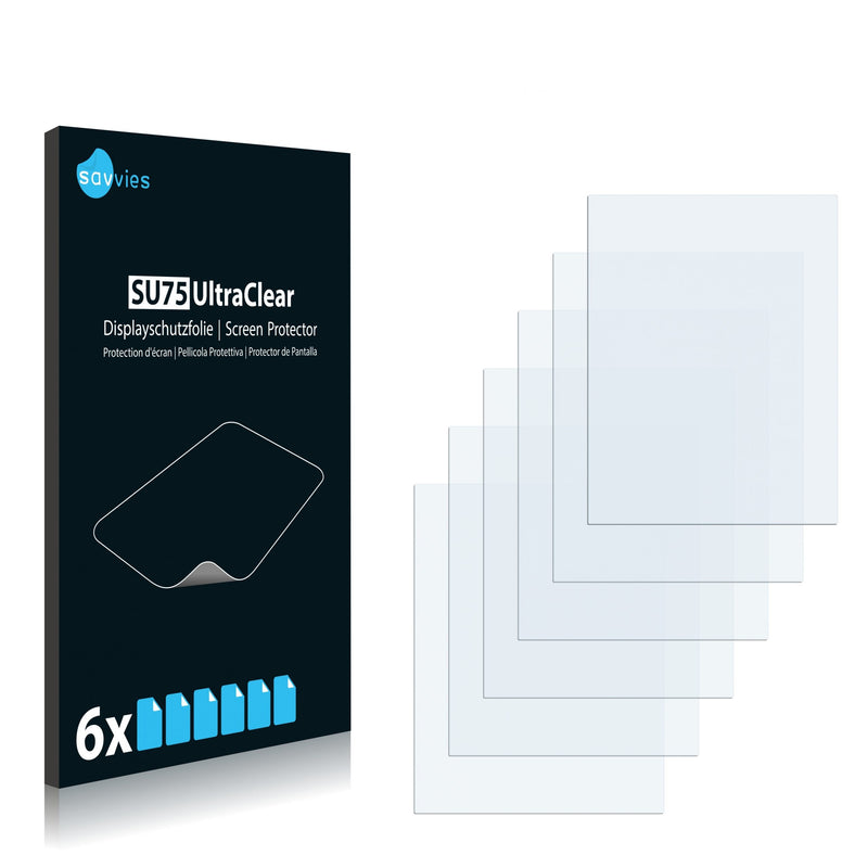 6x Savvies SU75 Screen Protector for Garmin n√ºvi 370