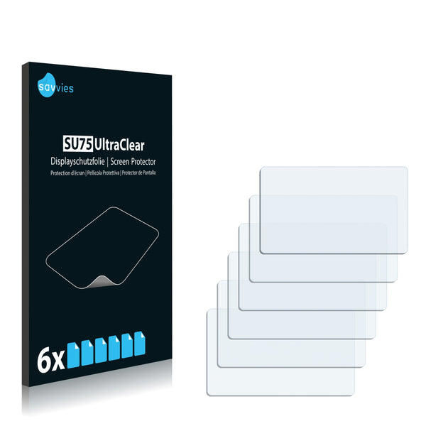 6x Savvies SU75 Screen Protector for Siemens Gigaset C455