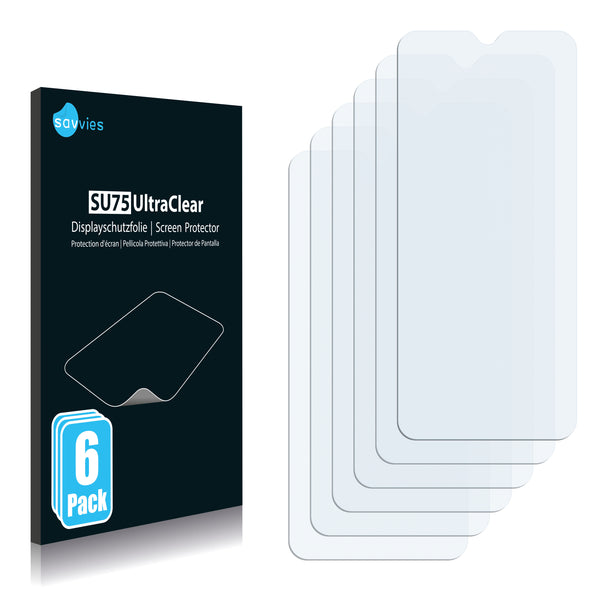 6x Savvies SU75 Screen Protector for Nokia C21 Plus