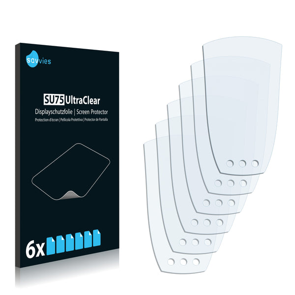 6x Savvies SU75 Screen Protector for Cateye Strada Wireless