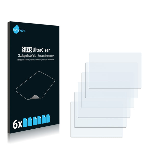 6x Savvies SU75 Screen Protector for Colorfly Pocket HiFi C4 Pro