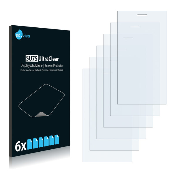 6x Savvies SU75 Screen Protector for Cowon Z2