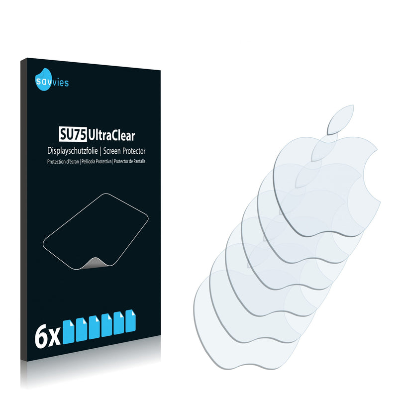 6x Savvies SU75 Screen Protector for Apple (Logo)