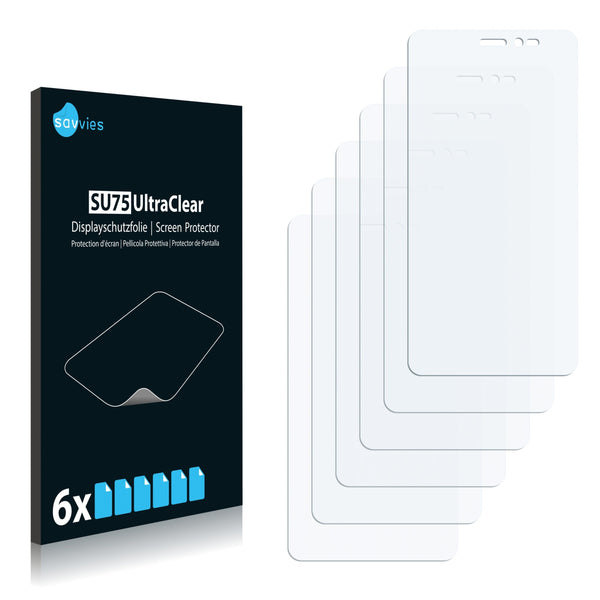 6x Savvies SU75 Screen Protector for BQ Mobile BQS-5025 Highway