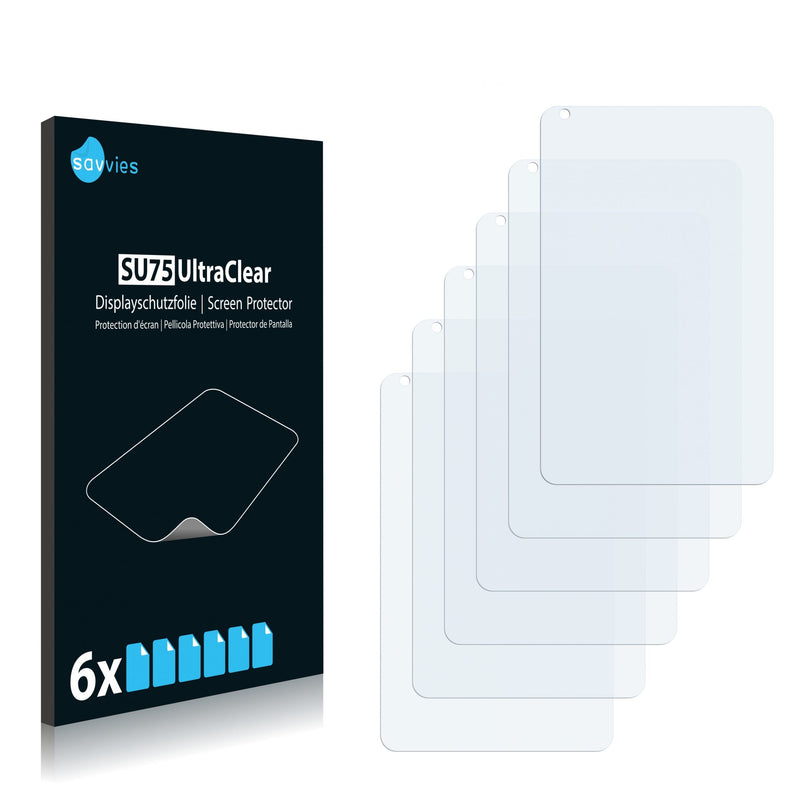 6x Savvies SU75 Screen Protector for Carrefour CT710