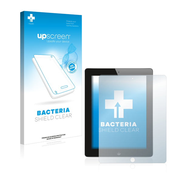 upscreen Bacteria Shield Clear Premium Antibacterial Screen Protector for Apple iPad 2 (Wi-Fi)