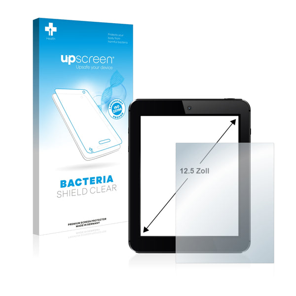 upscreen Bacteria Shield Clear Premium Antibacterial Screen Protector for Tablets with 12.5 inch Displays [277 mm x 156 mm, 16:9]