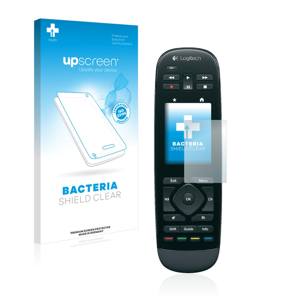 upscreen Bacteria Shield Clear Premium Antibacterial Screen Protector for Logitech Harmony Touch