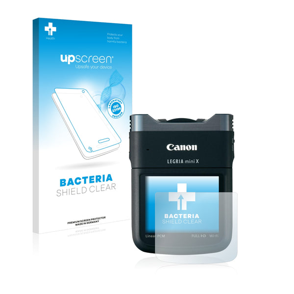 upscreen Bacteria Shield Clear Premium Antibacterial Screen Protector for Canon Legria Mini X