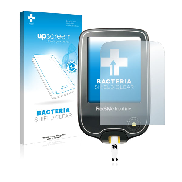 upscreen Bacteria Shield Clear Premium Antibacterial Screen Protector for Freestyle InsuLinx
