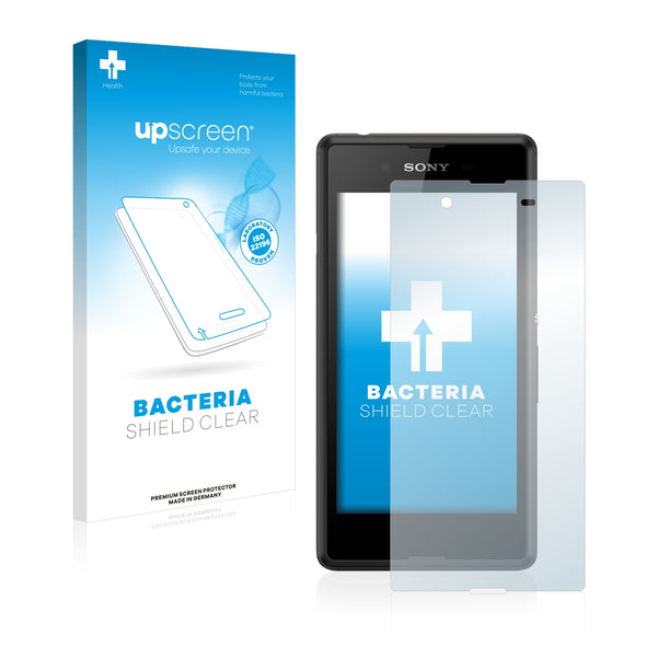 upscreen Bacteria Shield Clear Premium Antibacterial Screen Protector for Sony Xperia E3 Dual D2212