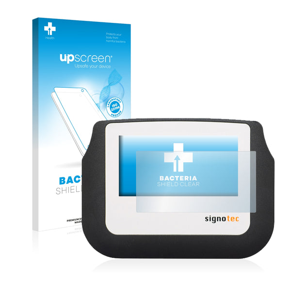 upscreen Bacteria Shield Clear Premium Antibacterial Screen Protector for Signotec Signature Pad Sigma