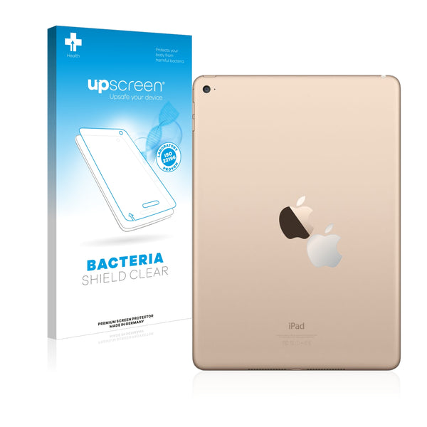upscreen Bacteria Shield Clear Premium Antibacterial Screen Protector for Apple iPad Air 2 (Logo)