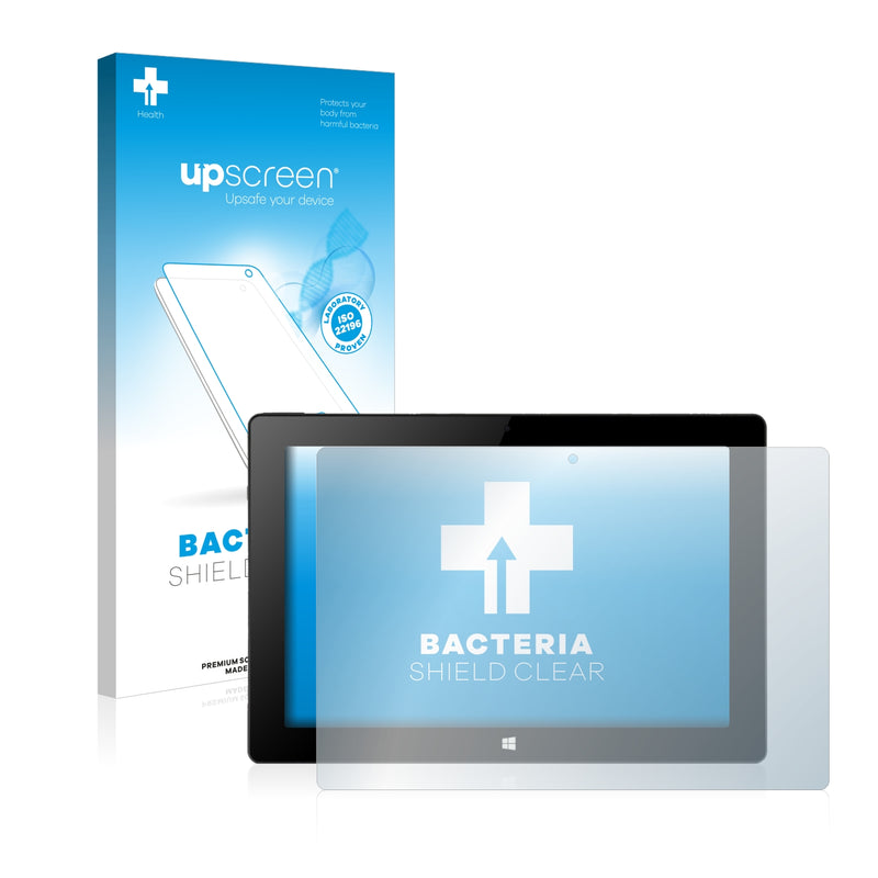 upscreen Bacteria Shield Clear Premium Antibacterial Screen Protector for Xoro PAD 10W4